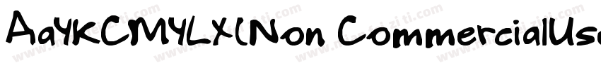 AaYKCMYLX(Non CommercialUse)字体转换